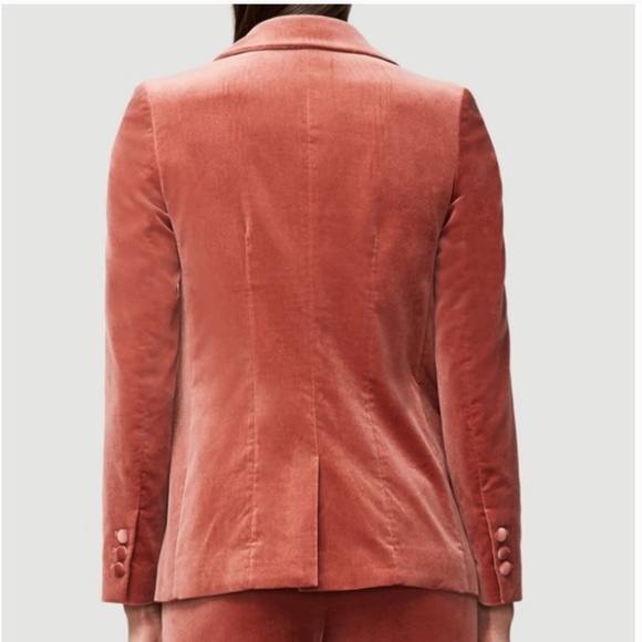 Frame $575 Spice Velvet Blazer Rose Size 2 - Picture 5 of 16